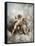 Cherubs in the Clouds-Charles Lutyens-Framed Stretched Canvas