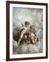 Cherubs in the Clouds-Charles Lutyens-Framed Giclee Print