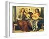 Cherubs Playing Musical Instruments, Detail from Sacred Conversation-Giovanni Battista Cima Da Conegliano-Framed Giclee Print