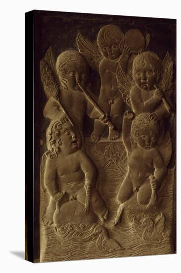 Cherubs Playing-Agostino Di Duccio-Stretched Canvas