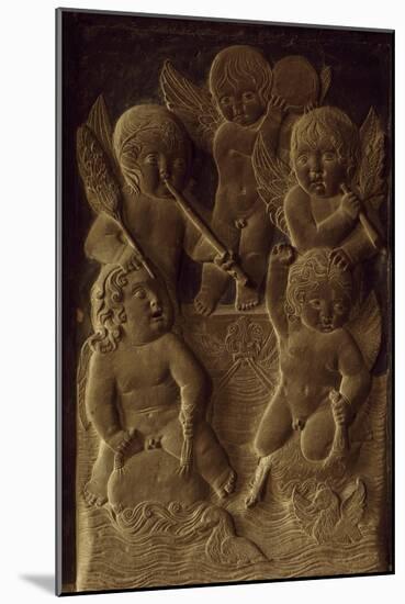 Cherubs Playing-Agostino Di Duccio-Mounted Giclee Print