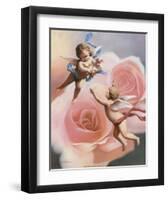 Cherubs' Rose-T^ C^ Chiu-Framed Art Print