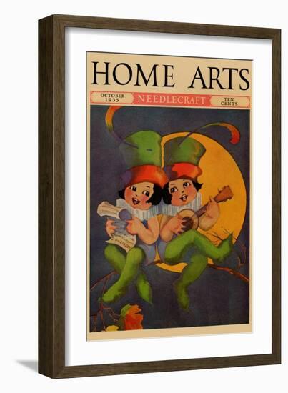 Cherubs Sing Above a Setting Sun-Home Arts-Framed Art Print