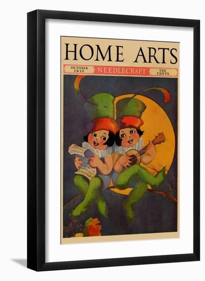 Cherubs Sing Above a Setting Sun-Home Arts-Framed Art Print