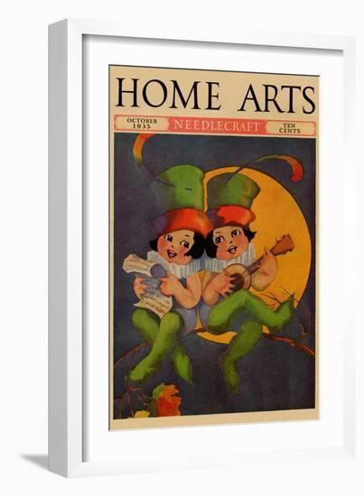 Cherubs Sing Above a Setting Sun-Home Arts-Framed Art Print