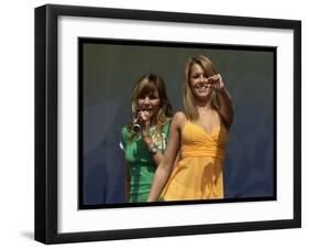 Cheryl Tweedy of Pop Group Girls Performing Live on Stage During the Live N Loud Concert-null-Framed Premium Photographic Print