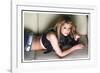 Cheryl Tweedy Poses at a Girls Aloud Photo Shoot in K West Hotel, London, February 2005-null-Framed Photographic Print