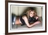 Cheryl Tweedy Poses at a Girls Aloud Photo Shoot in K West Hotel, London, February 2005-null-Framed Photographic Print