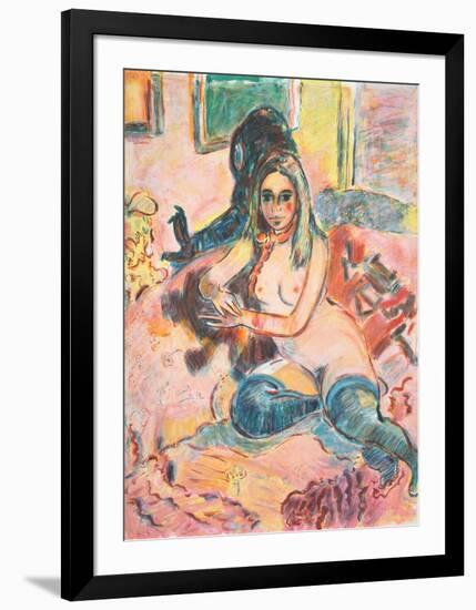 Cheryl With Green Stockings-Wayne Ensrud-Framed Limited Edition