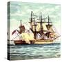 Chesapeake and Shannon, 1812-null-Stretched Canvas