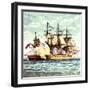 Chesapeake and Shannon, 1812-null-Framed Giclee Print