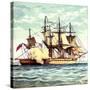 Chesapeake and Shannon, 1812-null-Stretched Canvas