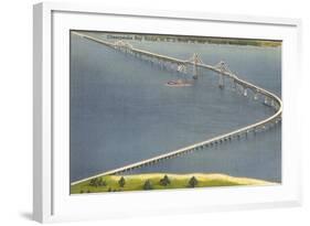 Chesapeake Bay Bridge, Annapolis, Maryland-null-Framed Art Print