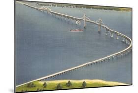 Chesapeake Bay Bridge, Annapolis, Maryland-null-Mounted Art Print