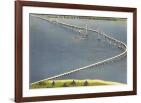 Chesapeake Bay Bridge, Annapolis, Maryland-null-Framed Art Print