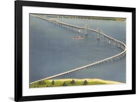 Chesapeake Bay Bridge, Annapolis, Maryland-null-Framed Art Print