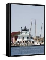 Chesapeake Bay Maritime Museum, Miles River, Chesapeake Bay Area, Maryland, USA-Robert Harding-Framed Stretched Canvas