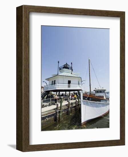 Chesapeake Bay Maritime Museum, Miles River, Chesapeake Bay Area, Maryland, USA-Robert Harding-Framed Photographic Print