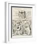 Cheshire Cat the King Queen and Executioner Argue About the Chishire Cat's Head-John Tenniel-Framed Photographic Print