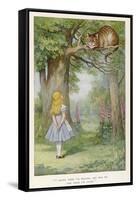 Cheshire Cat-John Tenniel-Framed Stretched Canvas