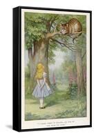 Cheshire Cat-John Tenniel-Framed Stretched Canvas