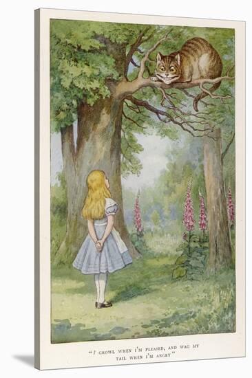 Cheshire Cat-John Tenniel-Stretched Canvas
