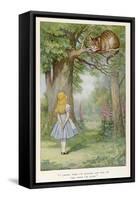 Cheshire Cat-John Tenniel-Framed Stretched Canvas