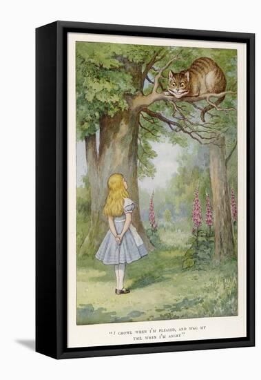 Cheshire Cat-John Tenniel-Framed Stretched Canvas