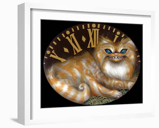 Cheshire Clock-Jasmine Becket-Griffith-Framed Art Print