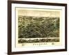 Cheshire, Connecticut - Panoramic Map-Lantern Press-Framed Art Print