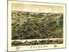 Cheshire, Connecticut - Panoramic Map-Lantern Press-Mounted Art Print