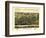 Cheshire, Connecticut - Panoramic Map-Lantern Press-Framed Art Print