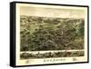 Cheshire, Connecticut - Panoramic Map-Lantern Press-Framed Stretched Canvas