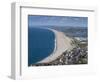 Chesil Beach and the Fleet Lagoon from Portland, Jurassic Coast, UNESCO World Heritage Site-Roy Rainford-Framed Photographic Print