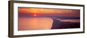 Chesil Beach at Sunset, Portland, Dorset, England-null-Framed Photographic Print