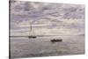 Chesil Beach, Rain Clearing Off, 1883-Henry Moore (II)-Stretched Canvas