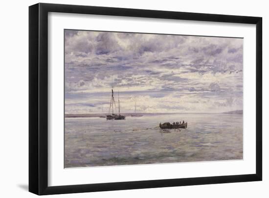 Chesil Beach, Rain Clearing Off, 1883-Henry Moore (II)-Framed Giclee Print