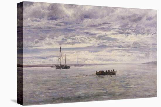 Chesil Beach, Rain Clearing Off, 1883-Henry Moore (II)-Stretched Canvas