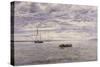 Chesil Beach, Rain Clearing Off, 1883-Henry Moore (II)-Stretched Canvas