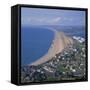 Chesil Beach, Seen from Portland, Dorset, England, United Kingdom, Europe-Roy Rainford-Framed Stretched Canvas