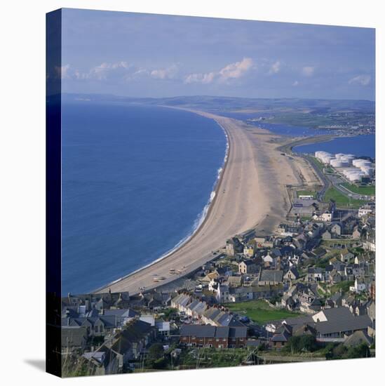 Chesil Beach, Seen from Portland, Dorset, England, United Kingdom, Europe-Roy Rainford-Stretched Canvas