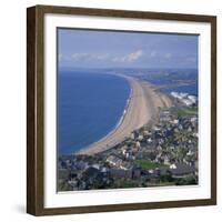 Chesil Beach, Seen from Portland, Dorset, England, United Kingdom, Europe-Roy Rainford-Framed Photographic Print