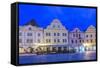 Chesky Krumlov Town Square-Rob Tilley-Framed Stretched Canvas