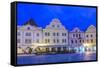 Chesky Krumlov Town Square-Rob Tilley-Framed Stretched Canvas