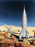 Mars Mission, 1950S-Chesley Bonestell-Framed Stretched Canvas