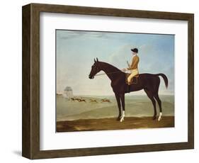 Chesnut Racehorse with Jockey Up on Newmarket Heath, 18th Century-John Byam Shaw-Framed Giclee Print
