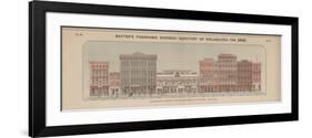 Chesnut Street from Seventh to Sixth (North Side) from 'Baxter's Panoramic Business Directory of Ph-null-Framed Premium Giclee Print