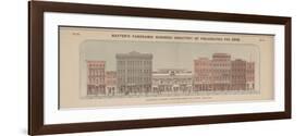 Chesnut Street from Seventh to Sixth (North Side) from 'Baxter's Panoramic Business Directory of Ph-null-Framed Giclee Print