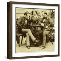 Chess and Cards, C1850s-null-Framed Giclee Print