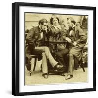 Chess and Cards, C1850s-null-Framed Giclee Print